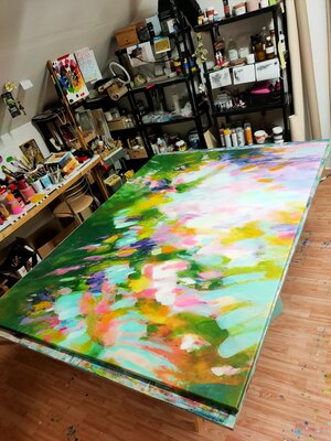 Krisztina Megyeri in the Studio: Sold piece, before shipment