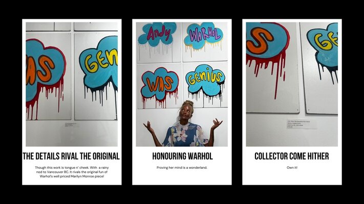 S. Bothé in the Studio: Honouring Warhol by S.Bothe in house at Leisure Centre Vancouver BC 950 Homer Street