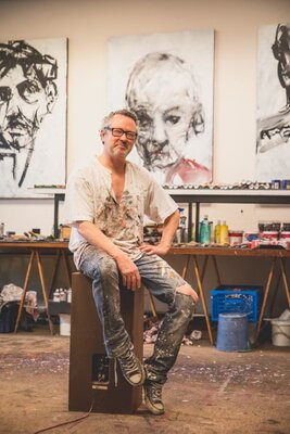 rob Jacobs in the Studio