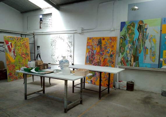 IGNACIO KLINDWORTH in the Studio: Estudio en la Comarca de la Jara, Toledo. España.