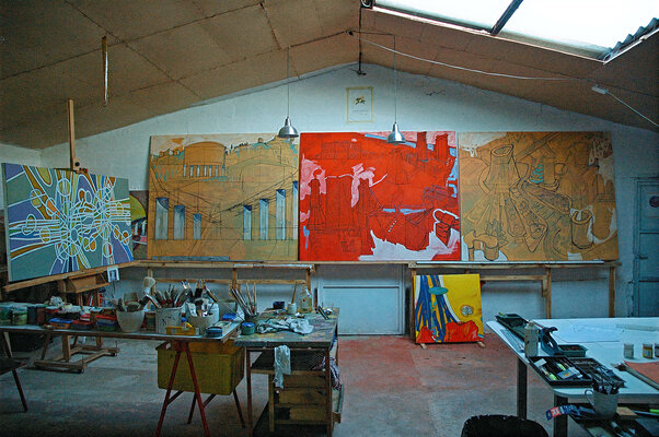 IGNACIO KLINDWORTH in the Studio: Estudio en la Alcarria, Guadalajara. España