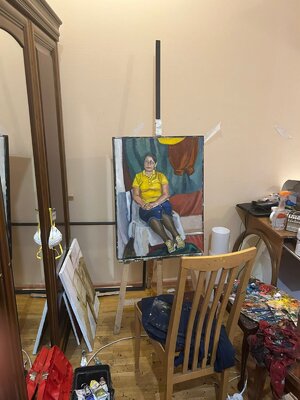 Bagzhan Alikhanov in the Studio
