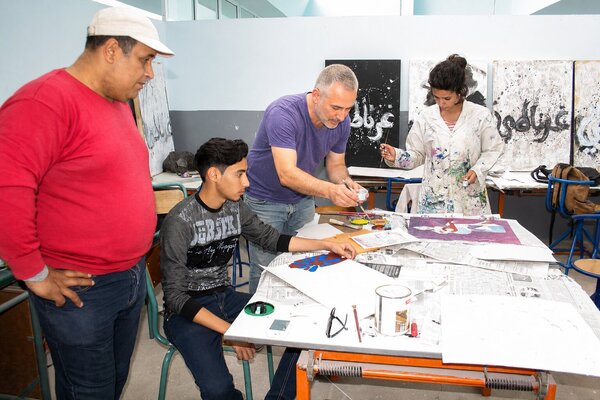 Kaza in the Studio: résidence artistique au Maroc, au Lycée d'arts appliqués de Oujda