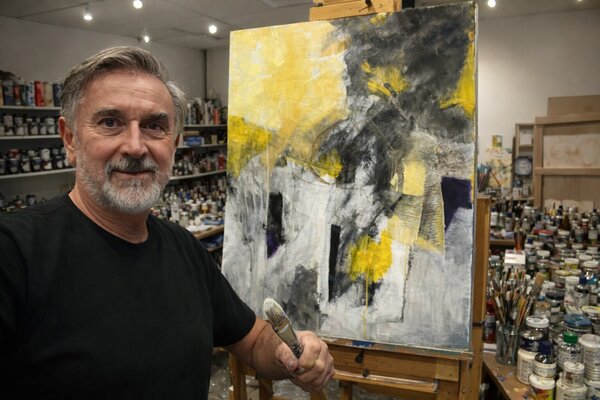 Juan R Correa in the Studio