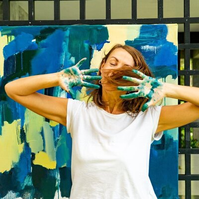 Ana Saut in the Studio