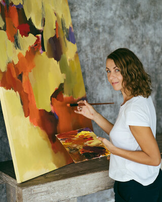 Ana Saut in the Studio: I am in my studio in Sri Lanka