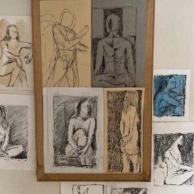 Jeri Griffith in the Studio: Studies from the model