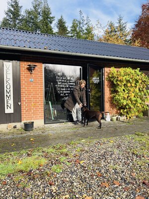Mattie Rasmussen in the Studio: My studio, which also serves as my experiential gallery, is located here at my home, surrounded by a beautiful forest. There is a sense of peace and silence here that nourishes my soul and supports me in reaching the depths I explore through my paint
