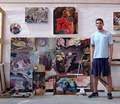 Miroslav de la Torre Kozorez in the Studio