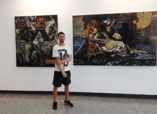 Miroslav de la Torre Kozorez in the Studio