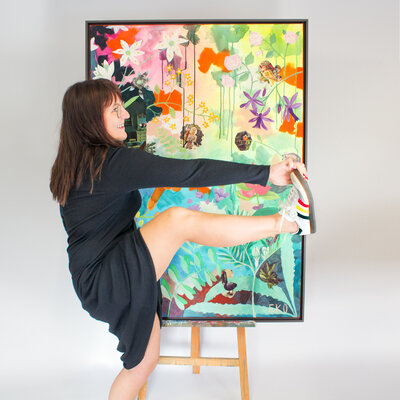 Eva Maria Kühberger in the Studio