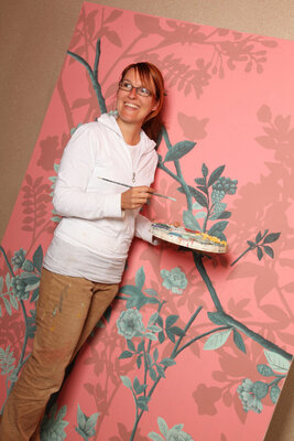 Eva Maria Kühberger in the Studio