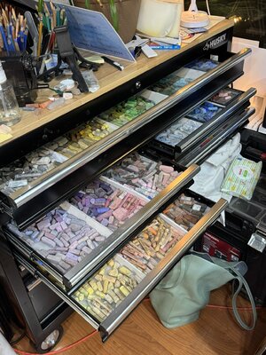 T Kurtz in the Studio: A pastelist can never have too many pastels!