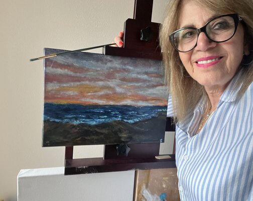 Sylvie Pulur in the Studio