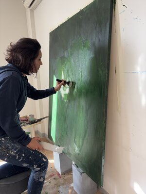 Johanne Cinier in the Studio