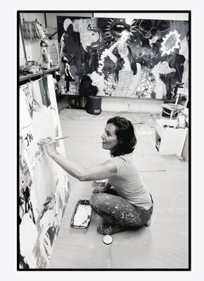 Johanne Cinier in the Studio