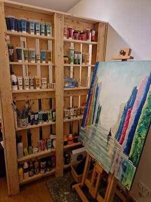 Fie Freja Sandkamm in the Studio