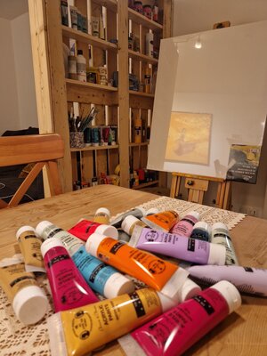 Fie Freja Sandkamm in the Studio