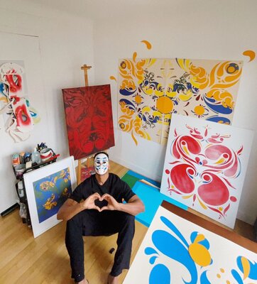 Miils.Artcontact@Gmail.Com Miils in the Studio