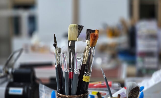 Elena Shcherbina in the Studio