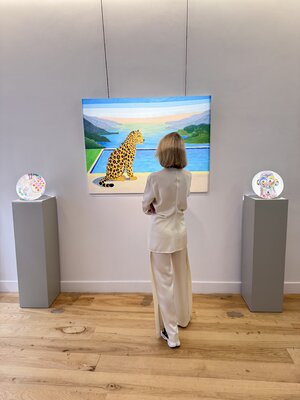 María Cortés in the Studio