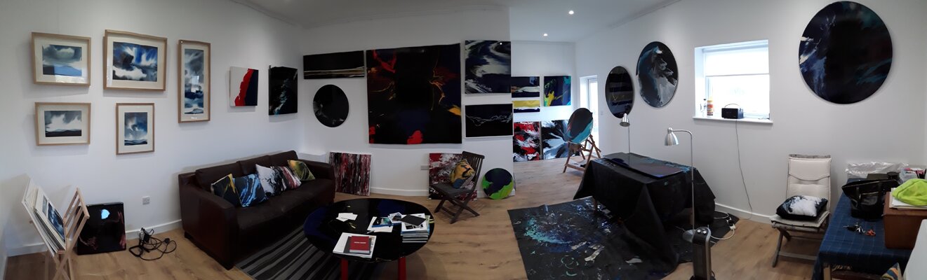 Judith Beeby in the Studio: My studio in a converted barn in Wiltshire, UK