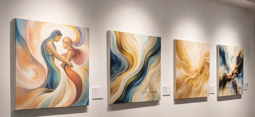 Marija Ruisi in the Studio: Abstract-Contemporary-Art-Gallery–Maria Ruisi-Europe-Lettonie-Riga