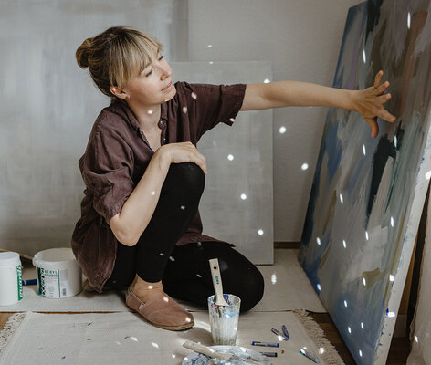 Mareike Böhmer in the Studio