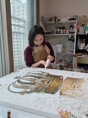 Yejin Shin in the Studio