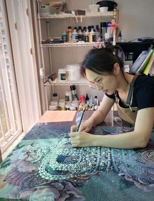 Yejin Shin in the Studio