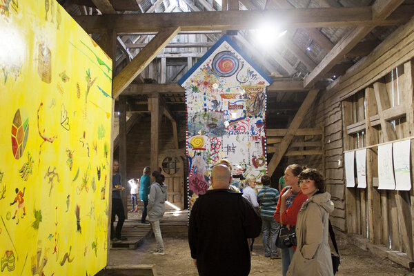 Hirofumi Miyauchi (Andecian) in the Studio: Exhibition "PIKNIK" Kintai Arts in Lithuania/ 2016