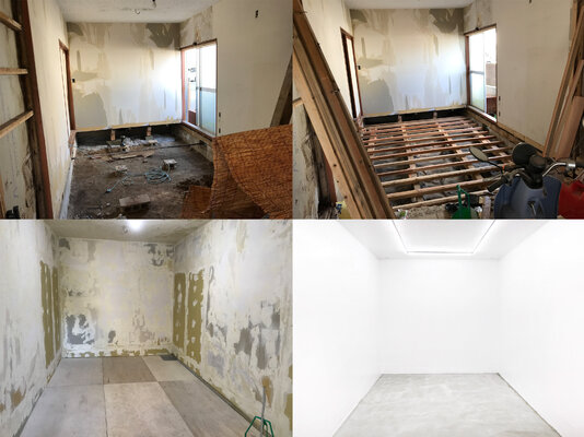 Hirofumi Miyauchi (Andecian) in the Studio: DIY gallery renovation