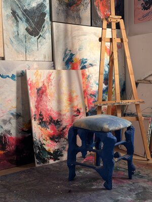Nataliia Chebarkova in the Studio: For over two years, my studio has been located in the heart of Limassol’s old town, in a historic house within the city’s art quarter, just steps away from the medieval castle.