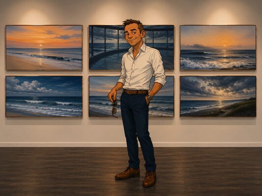 Marco W. Krieger in the Studio