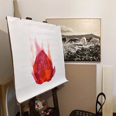 Micol Magni in the Studio: Un angolo del mio studio