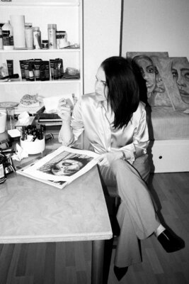Natalie Yurpal in the Studio