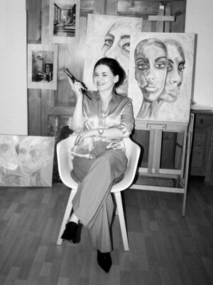 Natalie Yurpal in the Studio
