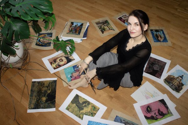 Natalie Yurpal in the Studio