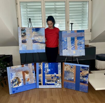 Céline Dürst in the Studio