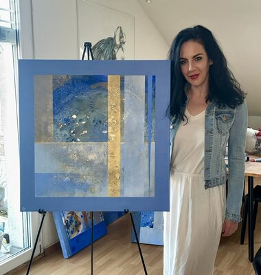 Céline Dürst in the Studio