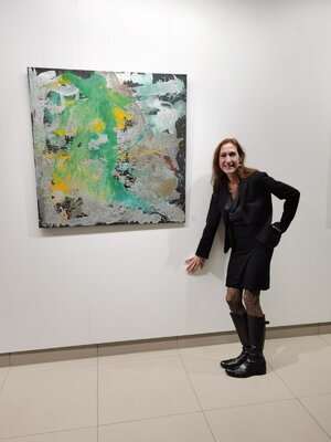 Allegra Wagner in the Studio: Künstlerhofschau im Steiermarkhof 2021
