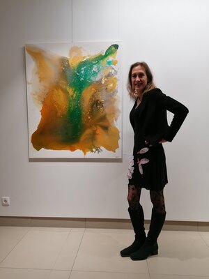 Allegra Wagner in the Studio: Künstlerhofschau im Steiermarkhof 2023