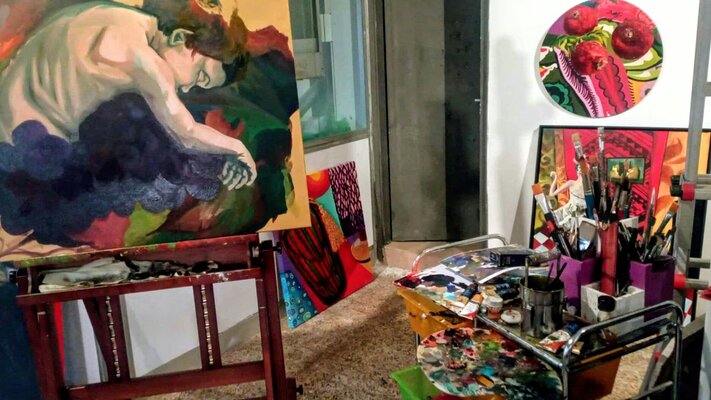 Susanna Gatto in the Studio