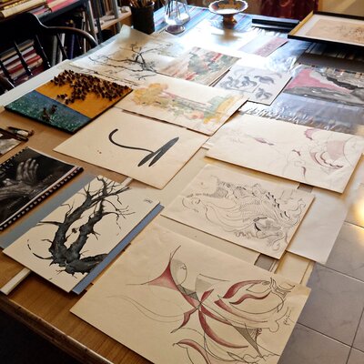 Damian Ebejer in the Studio