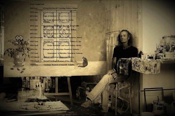 Damian Ebejer in the Studio