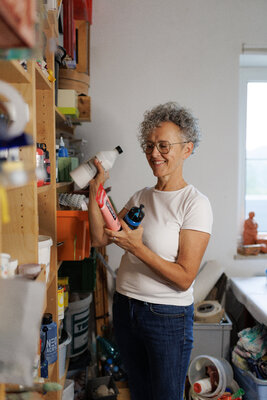 Karoline Kornek in the Studio