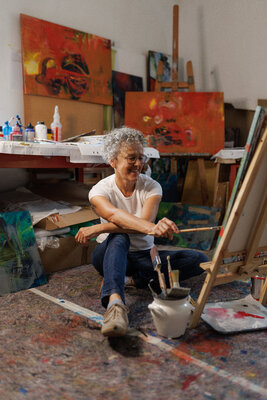Karoline Kornek in the Studio