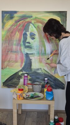 Markéta Šafáriková in the Studio: Work in progress.