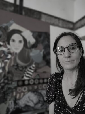 Chiara Silvano in the Studio: Ritratto nel mio studio