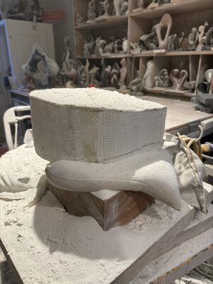 David Green in the Studio: Blocking out marble
